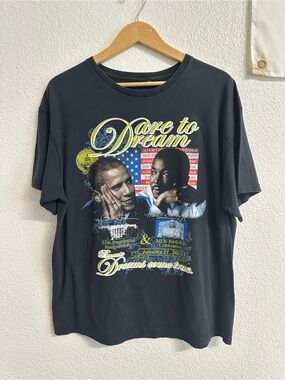 2013 Barack Obama MLK Dare to Dream Inauguration Graphic Tee
